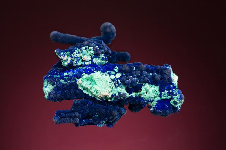 AZURITE with MALACHITE